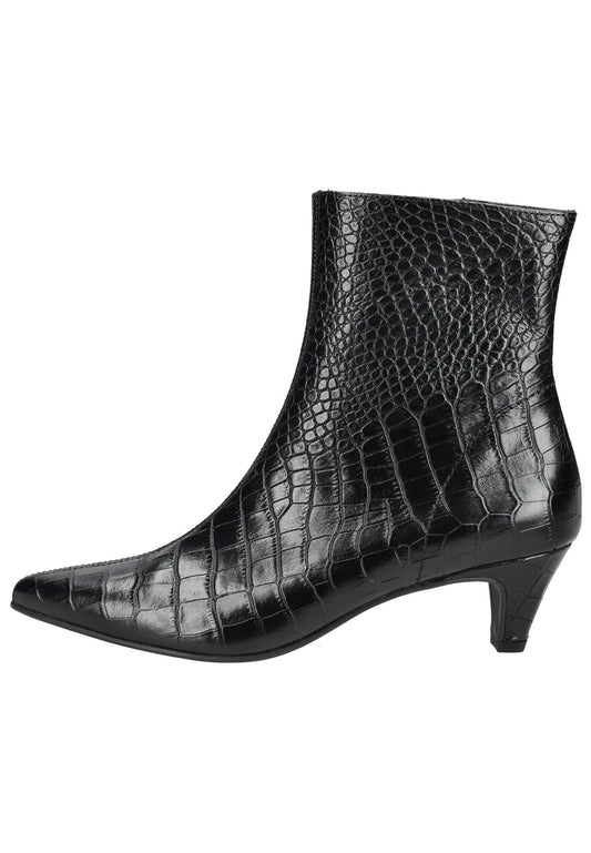 Paul Green Stiefelette Leder Schwarz