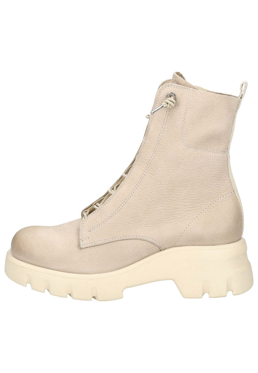 Paul Green Stiefelette Nubukleder Beige/Grau