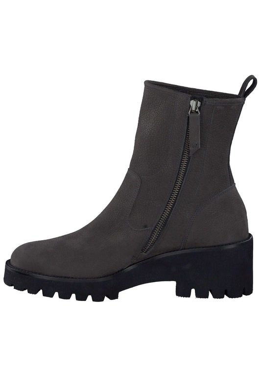 Paul Green Stiefelette Nubukleder Grau