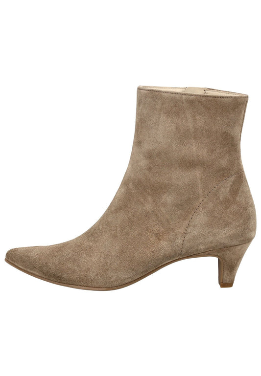 Paul Green Stiefelette Veloursleder Beige