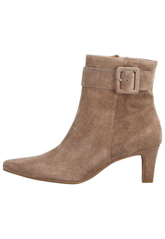 Paul Green Stiefelette Veloursleder Beige