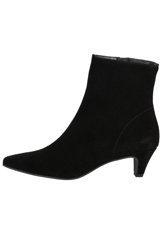 Paul Green Stiefelette Veloursleder Schwarz