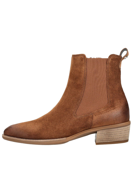 Paul Green Stiefelette Veloursleder Toffee