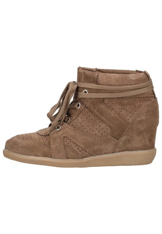 Pavement Stiefelette Veloursleder Braun