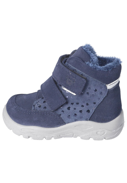 Pepino Halbschuhe Leder/Synthetik Blau Warmfutter