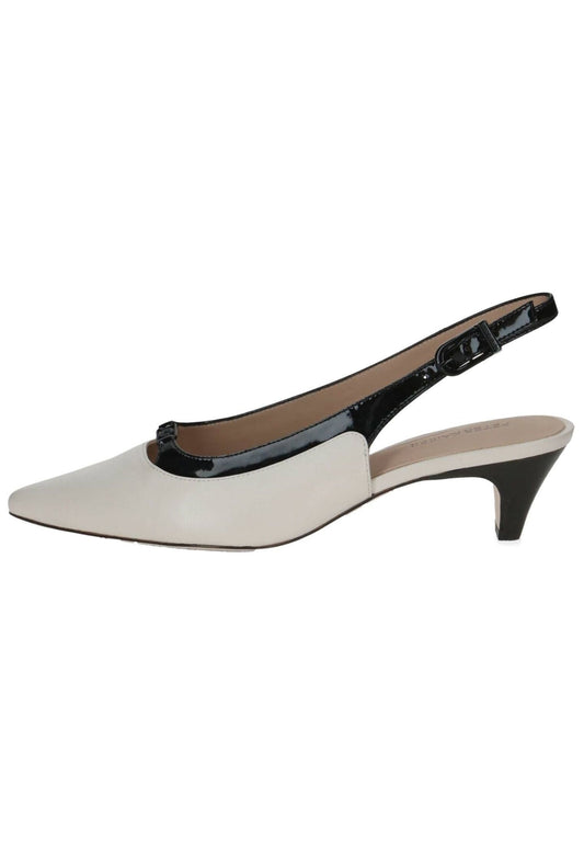 Peter Kaiser Pumps Leder Schwarz/Beige
