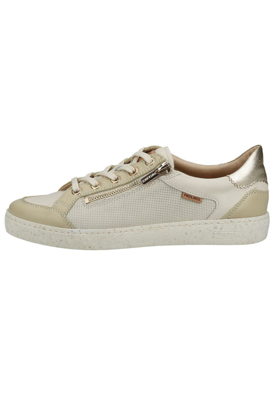 Pikolinos Sneaker Leder Beige/Gold
