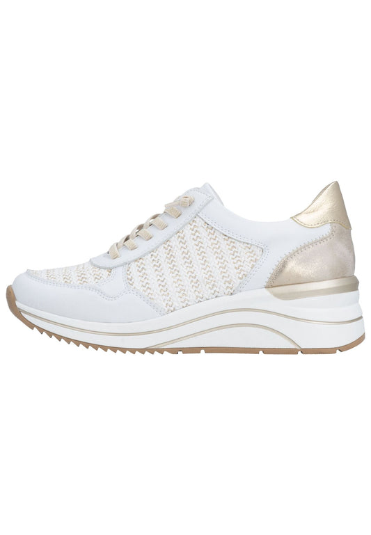 Remonte Sneaker Synthetik/Textil Weiß/Gold