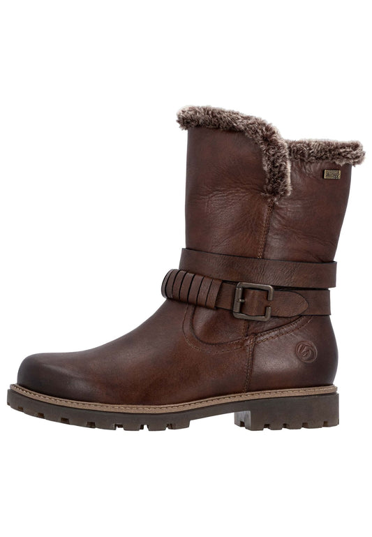 Remonte Stiefel Leder/Textil Chestnut Warmfutter