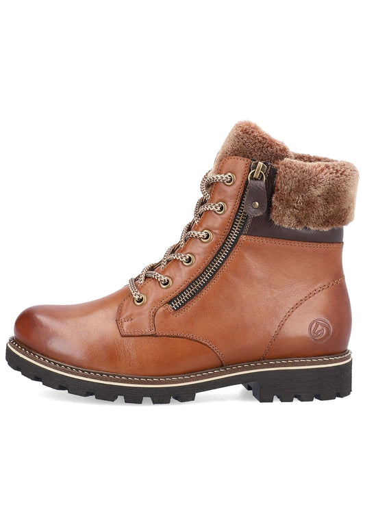 Remonte Stiefelette Glattleder Muskat Warmfutter