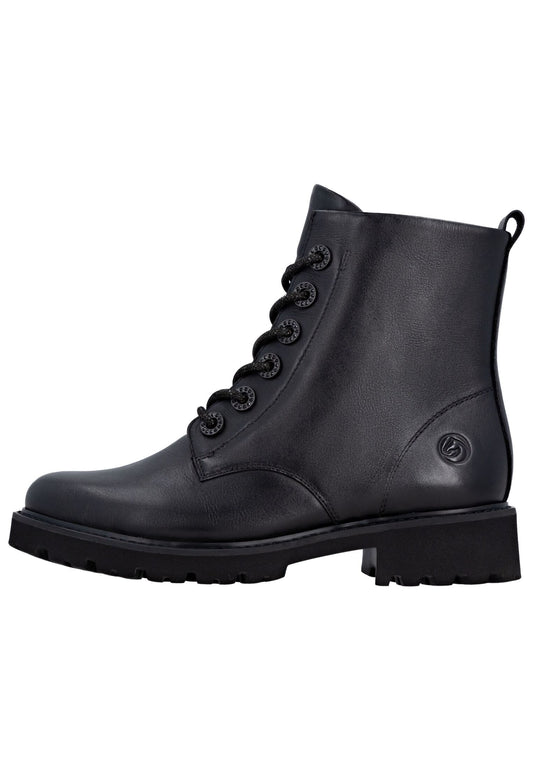 Remonte Stiefelette Leder Schwarz/Schwarz Warmfutter