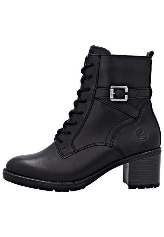 Remonte Stiefelette Leder/Synthetik Schwarz/Schwarz Warmfutter