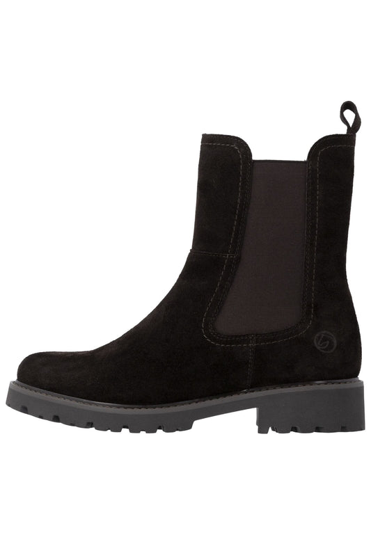 Remonte Stiefelette Veloursleder/Textil Dunkelbraun