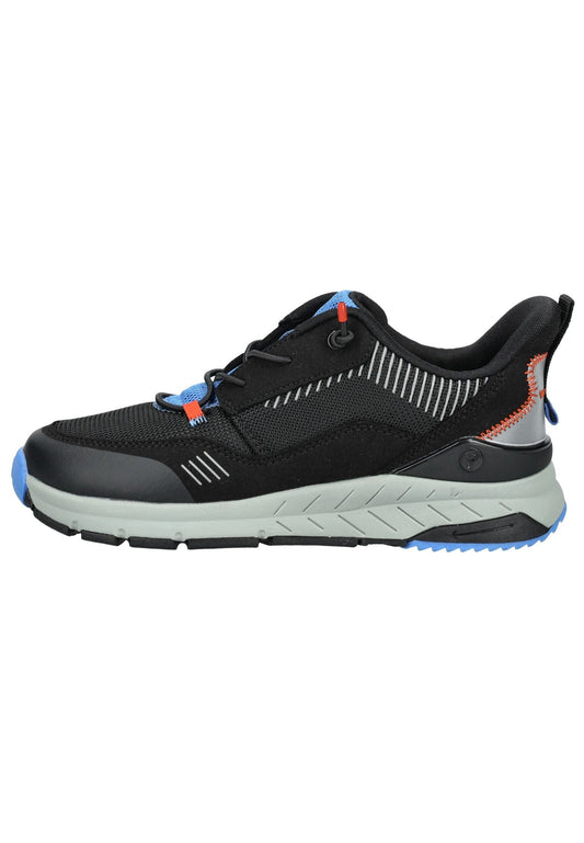 Ricosta Sneaker Lederimitat/Textil Schwarz/Blau
