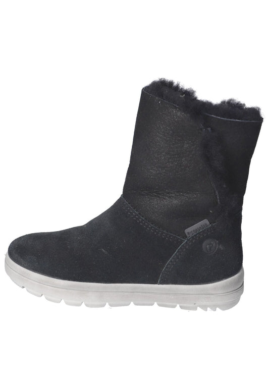 Ricosta Stiefel Veloursleder Schwarz Warmfutter