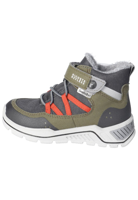 Ricosta Stiefelette Lederimitat/Textil Oliv Warmfutter