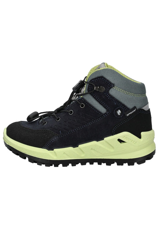 Ricosta Stiefelette Veloursleder Schwarz/Grün