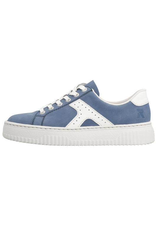 Rieker Sneaker Lederimitat Blau