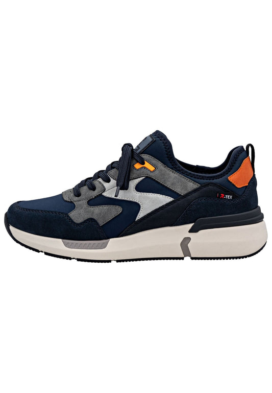 Rieker Sneaker Lederimitat Navy/Grau