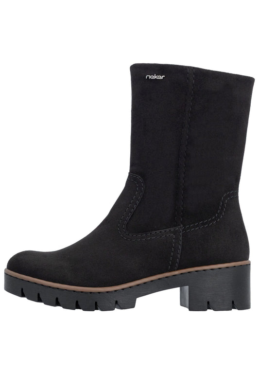 Rieker Stiefelette Textil Schwarz