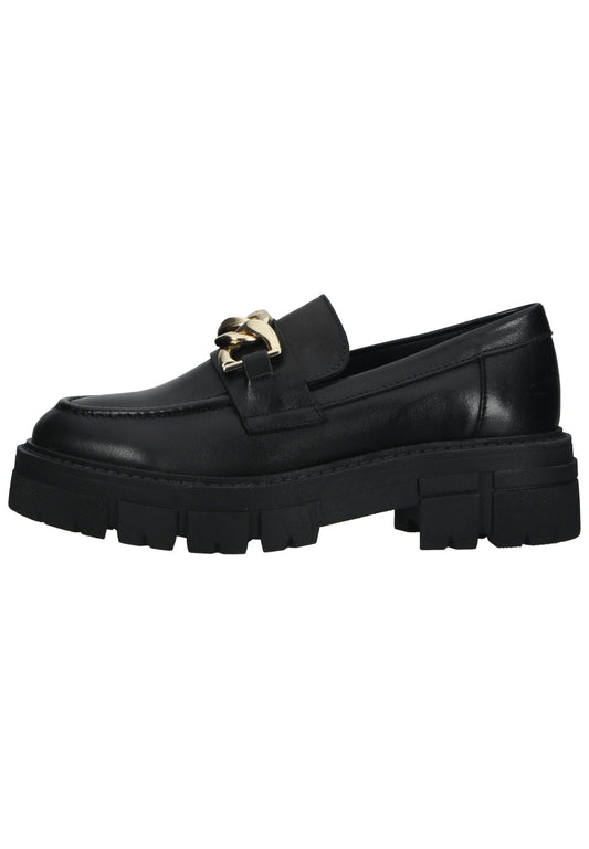 Scapa Slipper Leder Schwarz
