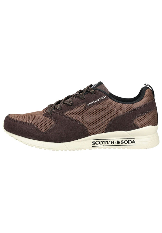 SCOTCH & SODA Sneaker Veloursleder/Mesh Sand