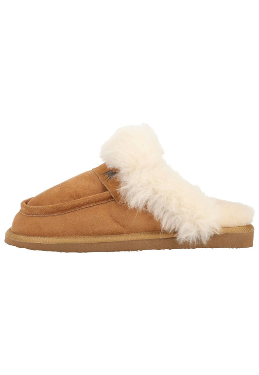 Shepherd Hausschuhe Leder Chestnut Warmfutter