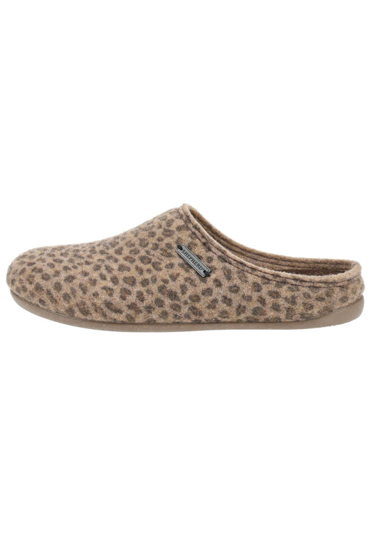 Shepherd Hausschuhe Wolle Leopard