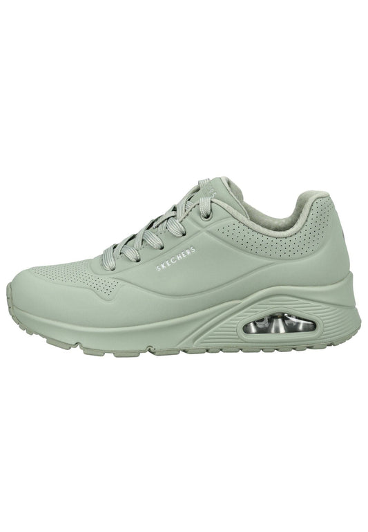 Skechers Sneaker Lederimitat Grün