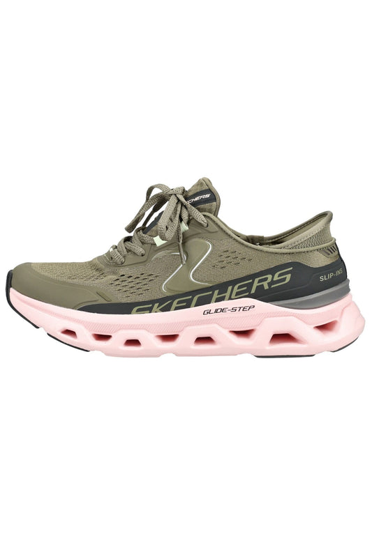 Skechers Sneaker Lederimitat Oliv