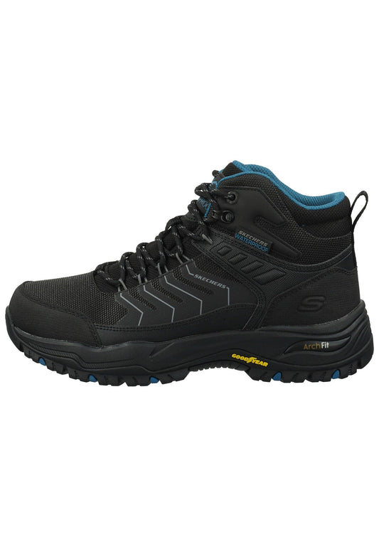 Skechers Wanderschuhe Leder Schwarz