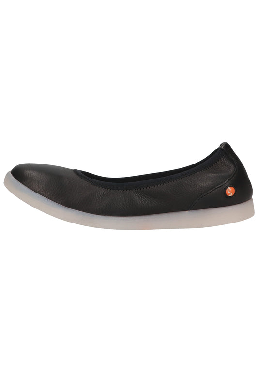 softinos Ballerinas Leder Schwarz