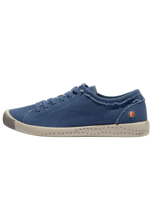 softinos Sneaker Lederimitat/Textil Blau