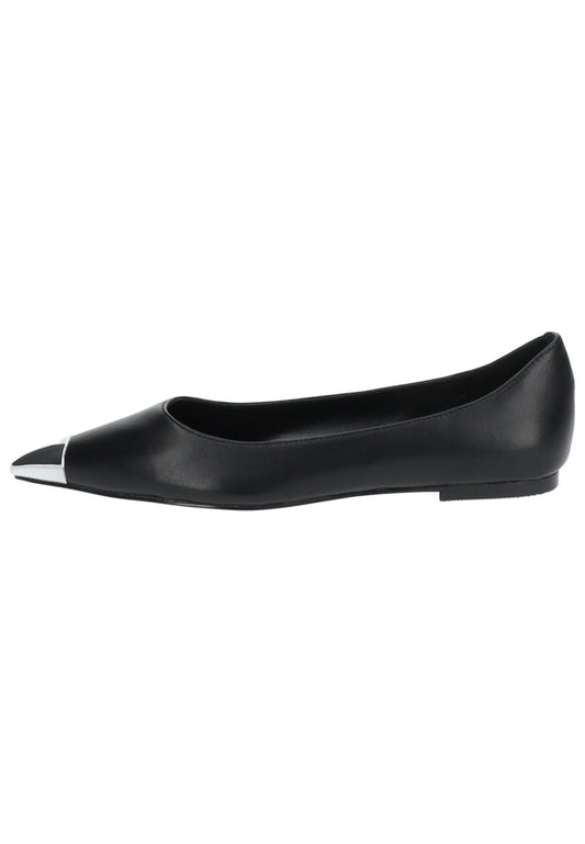 Steve Madden Ballerinas Leder Schwarz/Silber