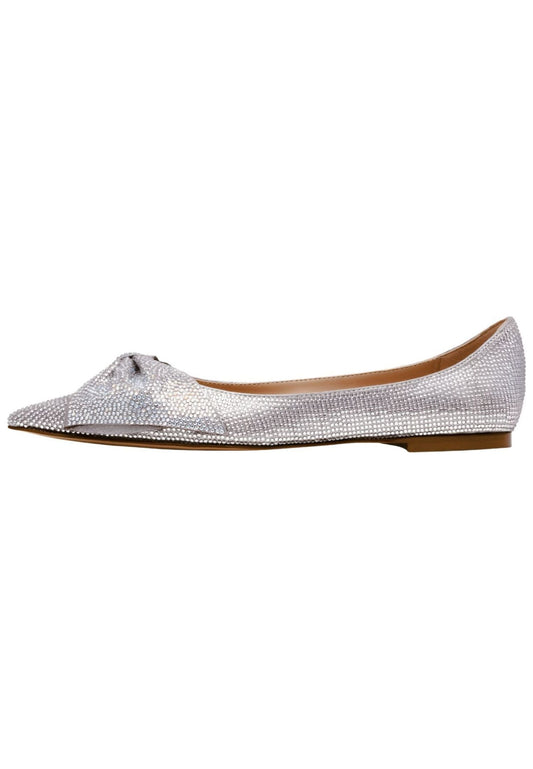 Steve Madden Ballerinas Lederimitat/Textil Silber