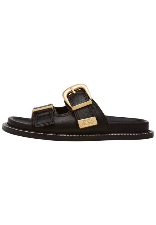 Steve Madden Pantoletten Leder Schwarz