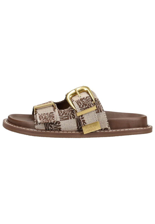 Steve Madden Pantoletten Textil Braun