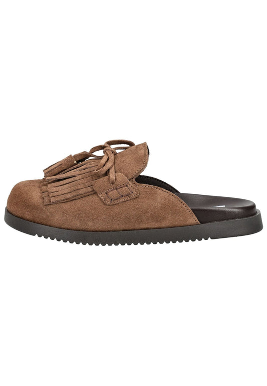 Steve Madden Pantoletten Veloursleder Taupe