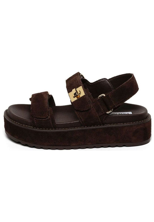 Steve Madden Sandalen Veloursleder Dunkelbraun
