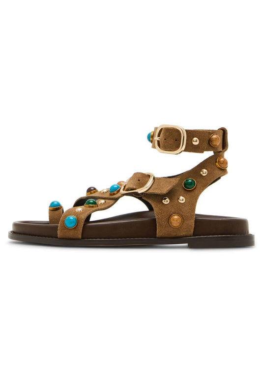 Steve Madden Sandalen Veloursleder Taupe