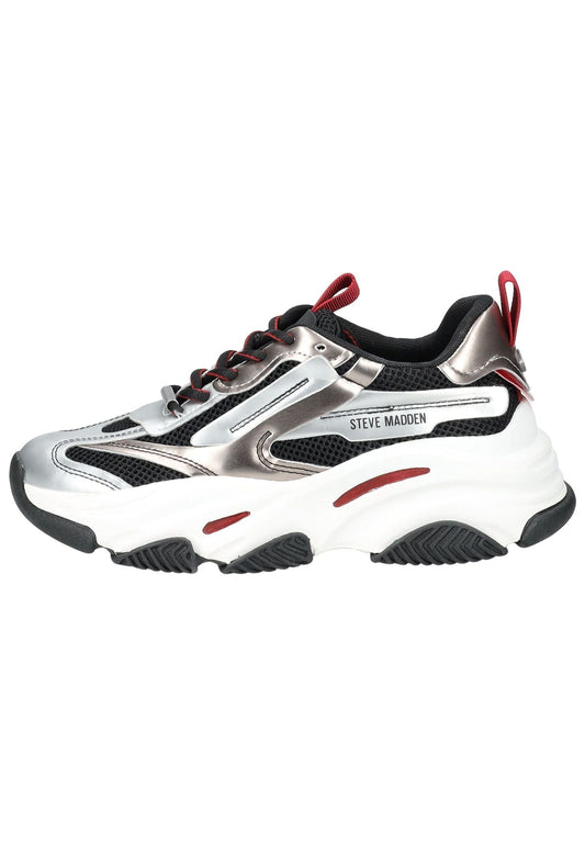 Steve Madden Sneaker Lederimitat/Mesh Weiß/Rot