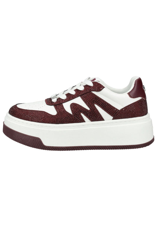 Steve Madden Sneaker Lederimitat/Textil Weiß/Rot