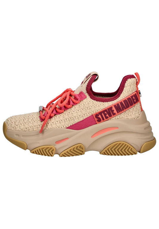Steve Madden Sneaker Textil Beige/Orange