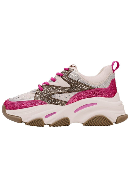 Steve Madden Sneaker Textil Weiß/Pink