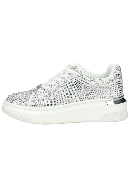 Steve Madden Sneaker Textil Weiß/Silber