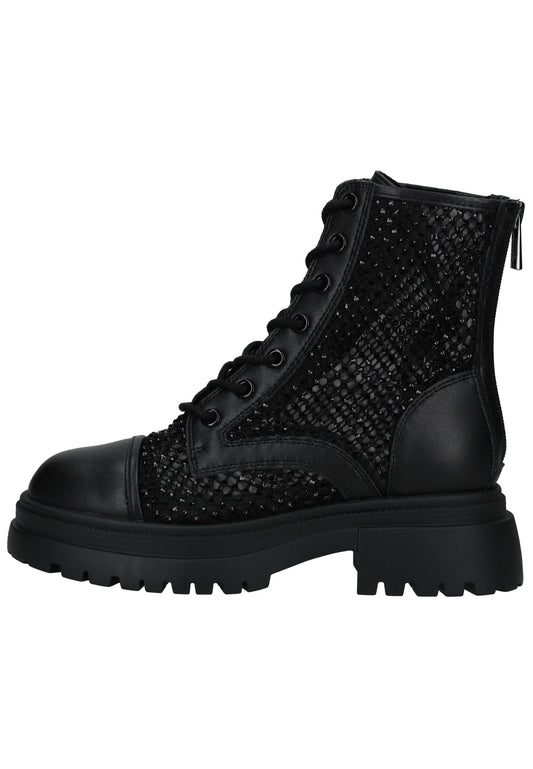 Steve Madden Stiefelette Leder/Synthetik Schwarz Kombi
