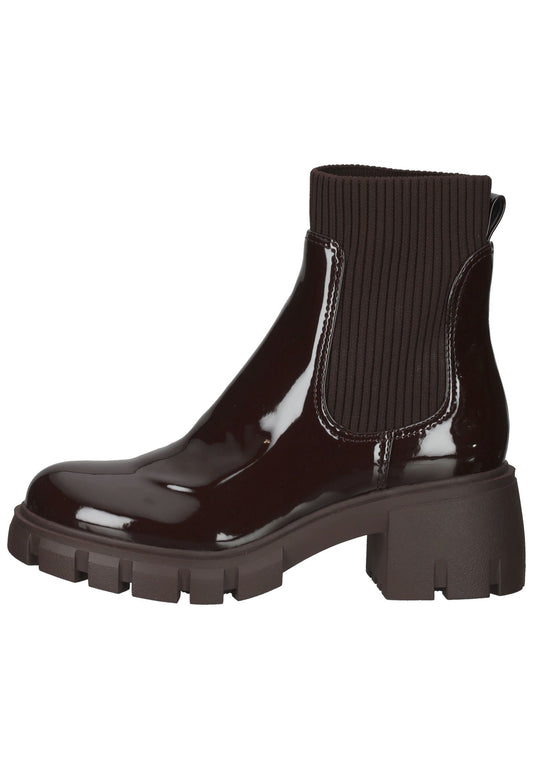 Steve Madden Stiefelette Lederimitat/Textil Braun Lack