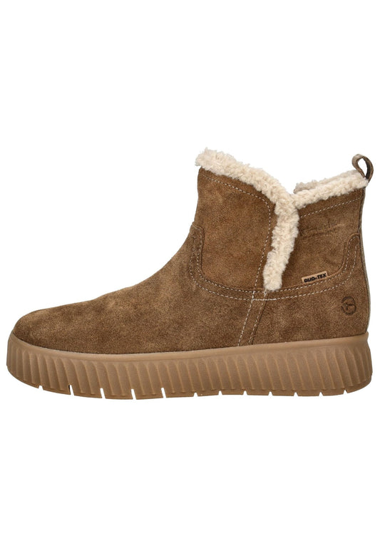 Tamaris Comfort Stiefelette Leder Cappuccino Warmfutter