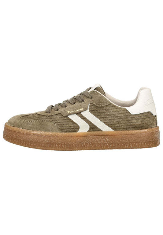 Tamaris Sneaker Veloursleder Oliv