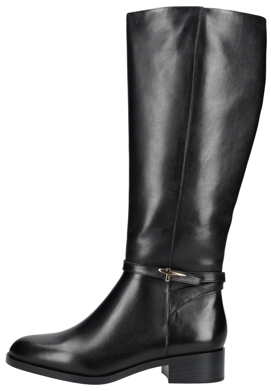 Tamaris Stiefel Leder Schwarz Warmfutter